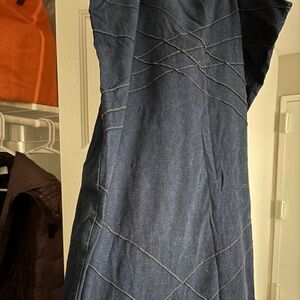 Jean Bell Bottom Skirt